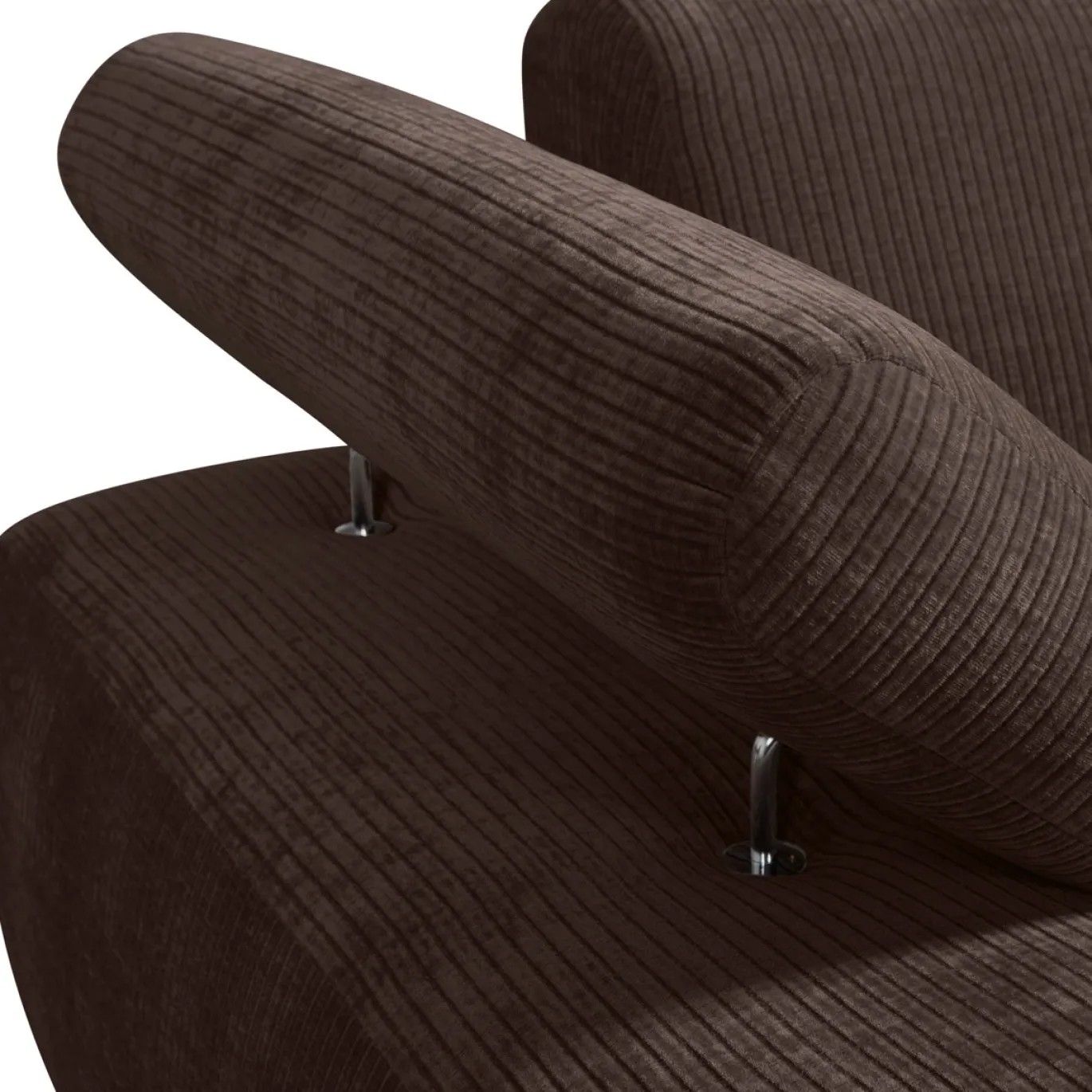 Woood Bank Mojo Element Chaise Longue Links Ribstof Bruin