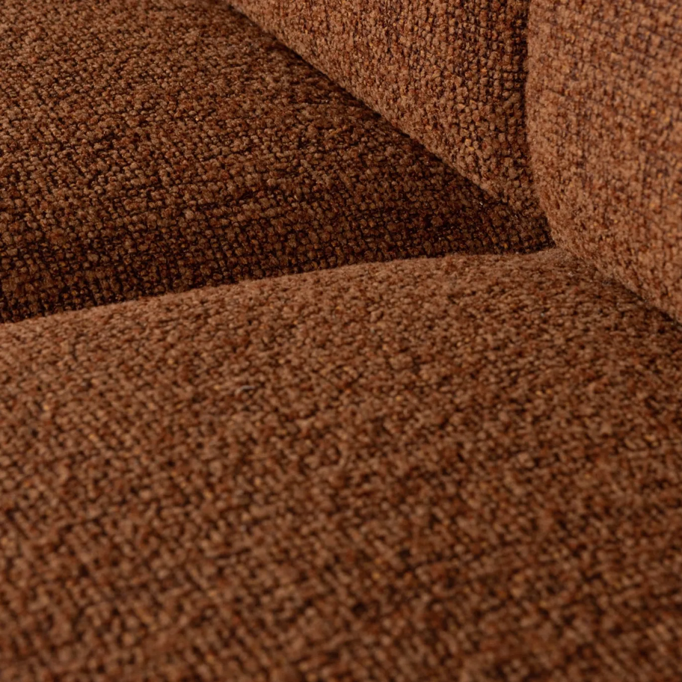 Woood Bank Mojo Element 1-Zits Bouclé Roestbruin
