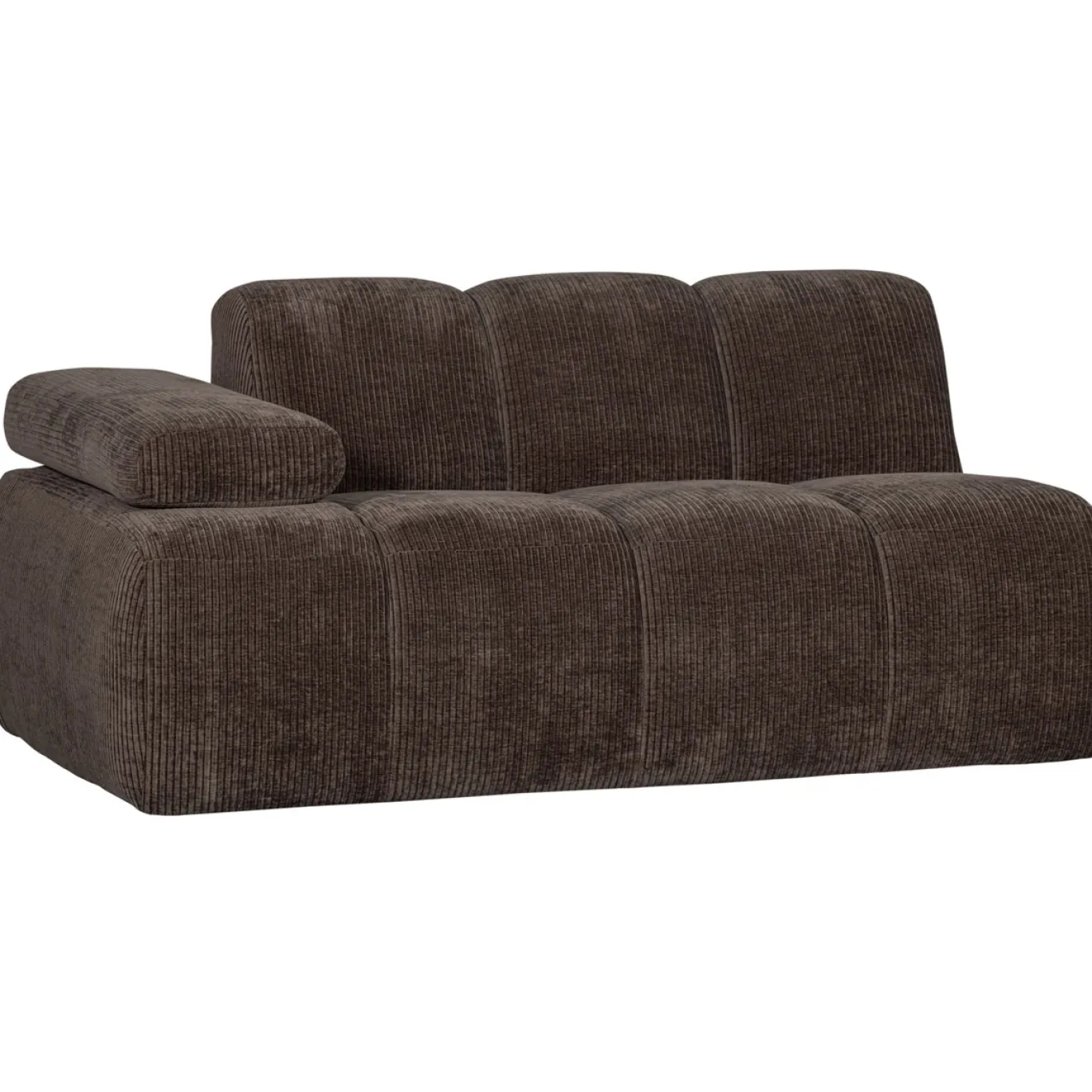 Woood Bank Mojo Element 1,5-Zits Links Ribstof Bruin