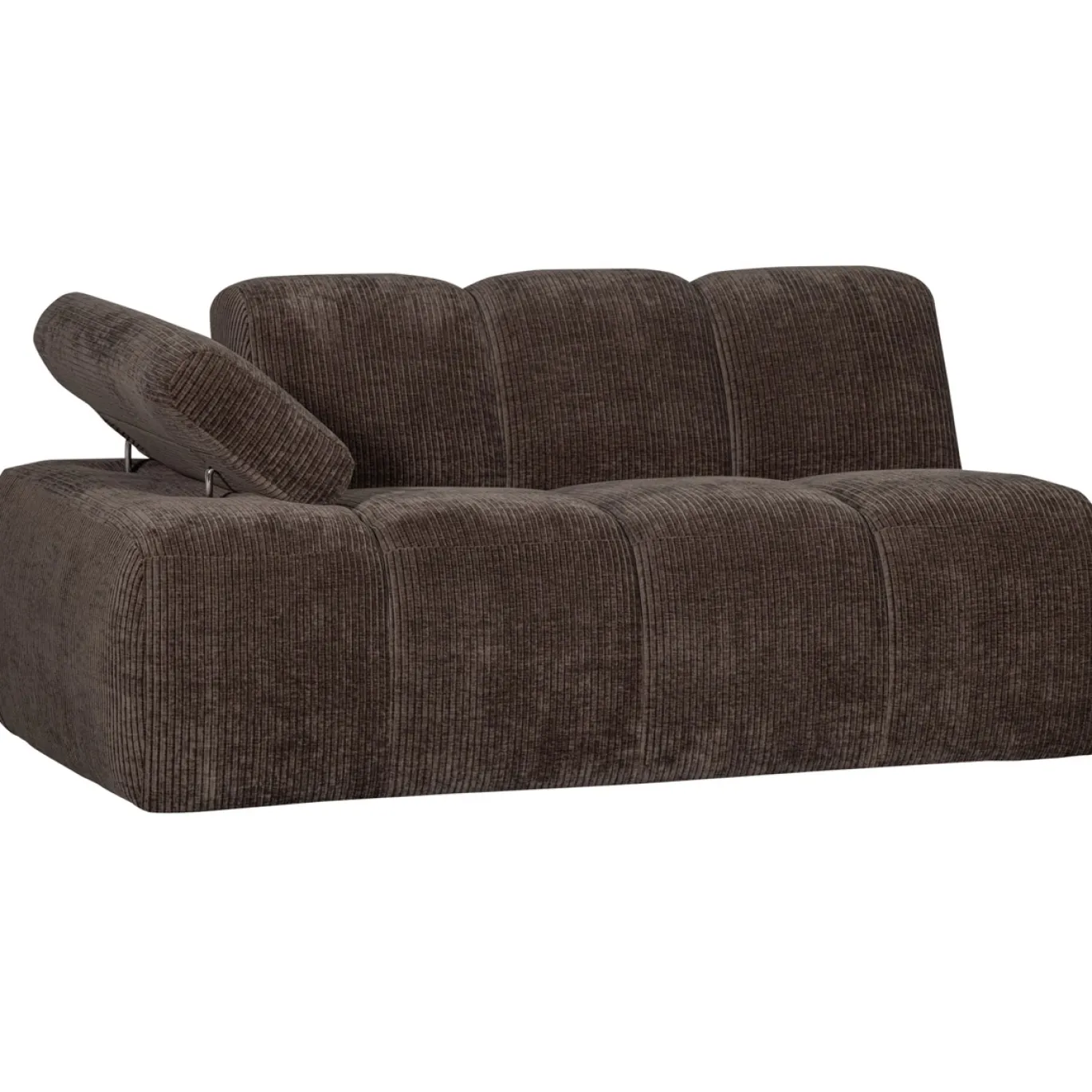 Woood Bank Mojo Element 1,5-Zits Links Ribstof Bruin