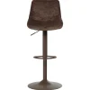 Woood Barstoel Marten Chenille Donkerbruin
