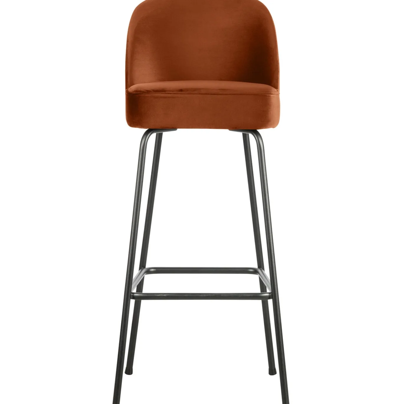 Woood Barstoel Vogue 80cm Fluweel Roest