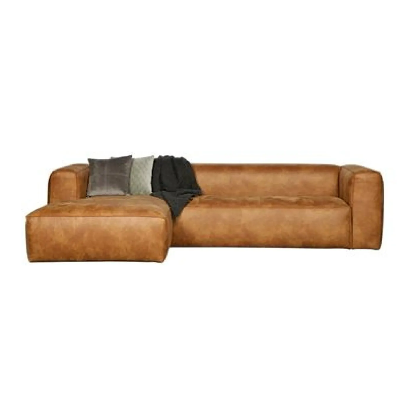 Woood Bean Hoekbank Cognac Links