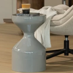Woood Bijzettafel Floyd Metaal Lichtgrijs