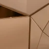 Woood Bijzettafel Glintz Hout Spiegelglas Bruin