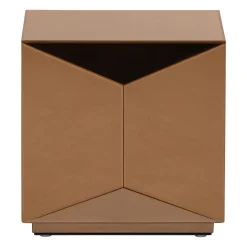 Woood Bijzettafel Glintz Hout Spiegelglas Bruin