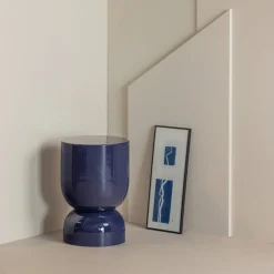 Woood Bijzettafel Hekla Metaal Donkerblauw