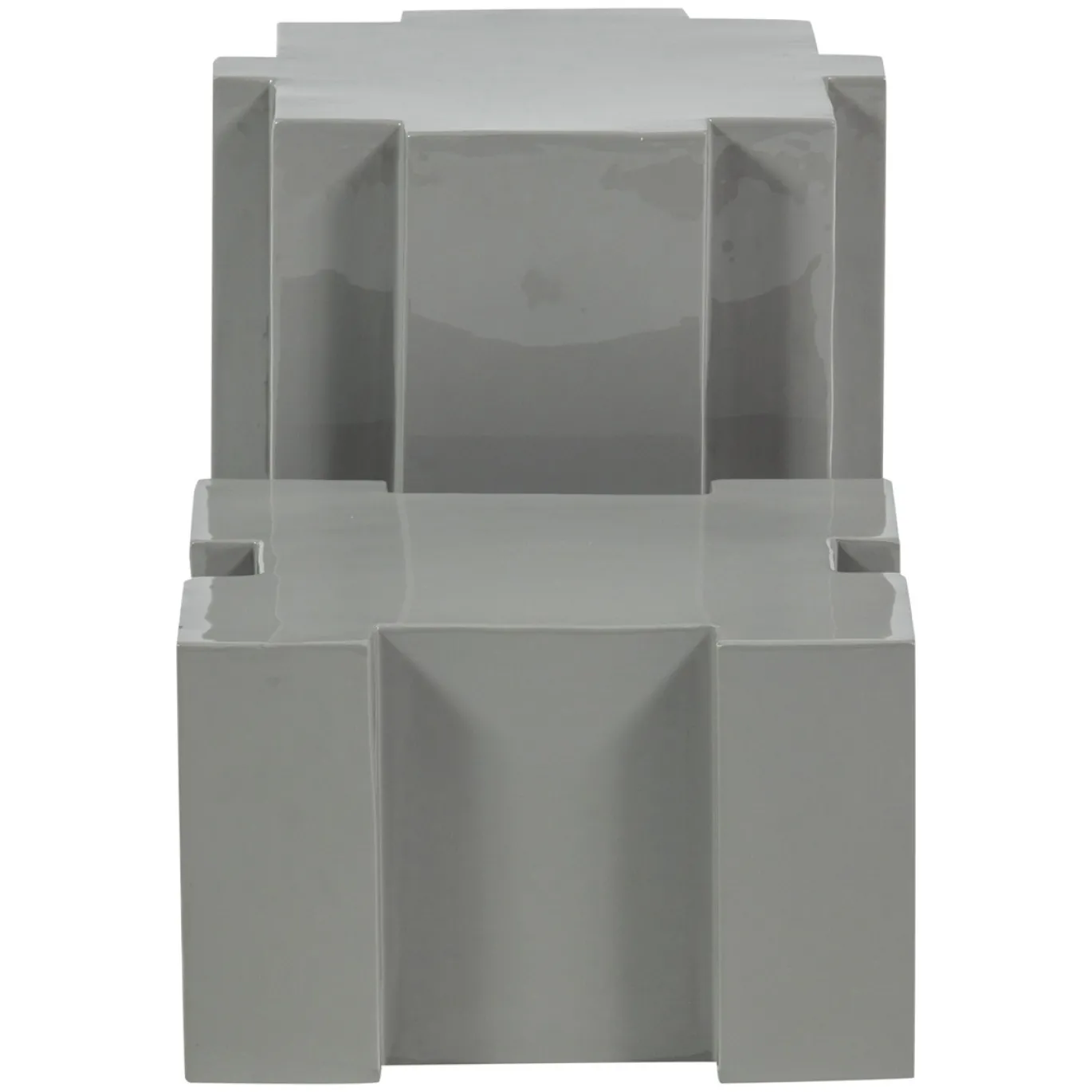 Woood Bijzettafel Jasmin Metaal Grijs Set Van 2