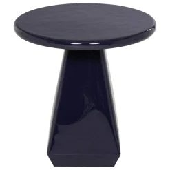 Woood Bijzettafel Lavo Metaal Hoogglans Donkerblauw