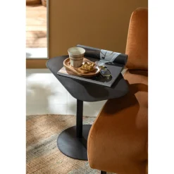 Woood Bijzettafel Lia Metaal Zwart