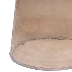 Woood Bijzettafel Loma Glas Bruin