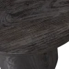 Woood Bijzettafel Maan Donkerbruin Ø40cm