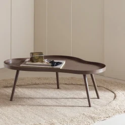 Woood Bijzettafel Mae Organisch Langwerpig MDF/Grenen Bruin