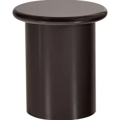 Woood Bijzettafel Mavon MDF Hoogglans Donkerbruin 45xØ40cm