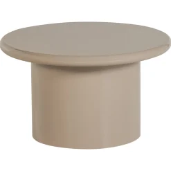 Woood Bijzettafel Mavon MDF Hoogglans Zand 35xØ60cm
