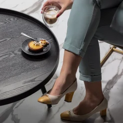 Woood Bijzettafel Mesa XL Hout Zwart Ø78cm