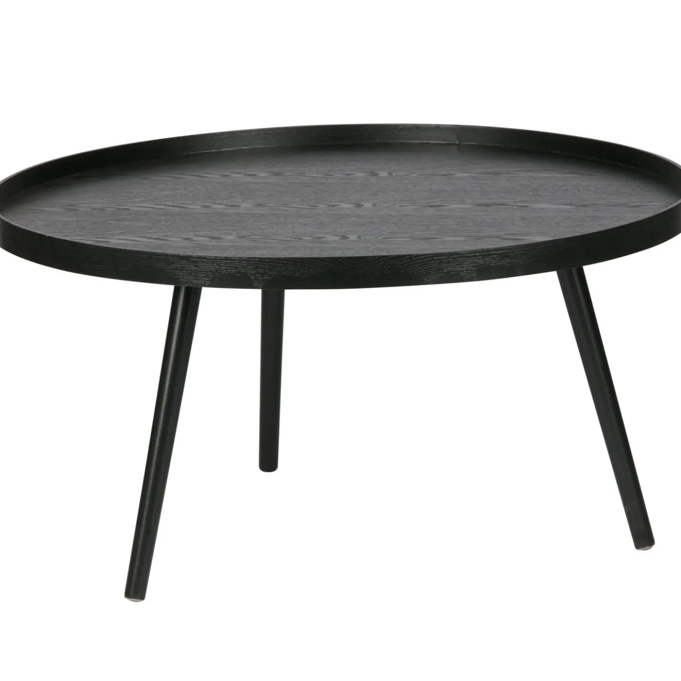 Woood Bijzettafel Mesa XL Hout Zwart Ø78cm