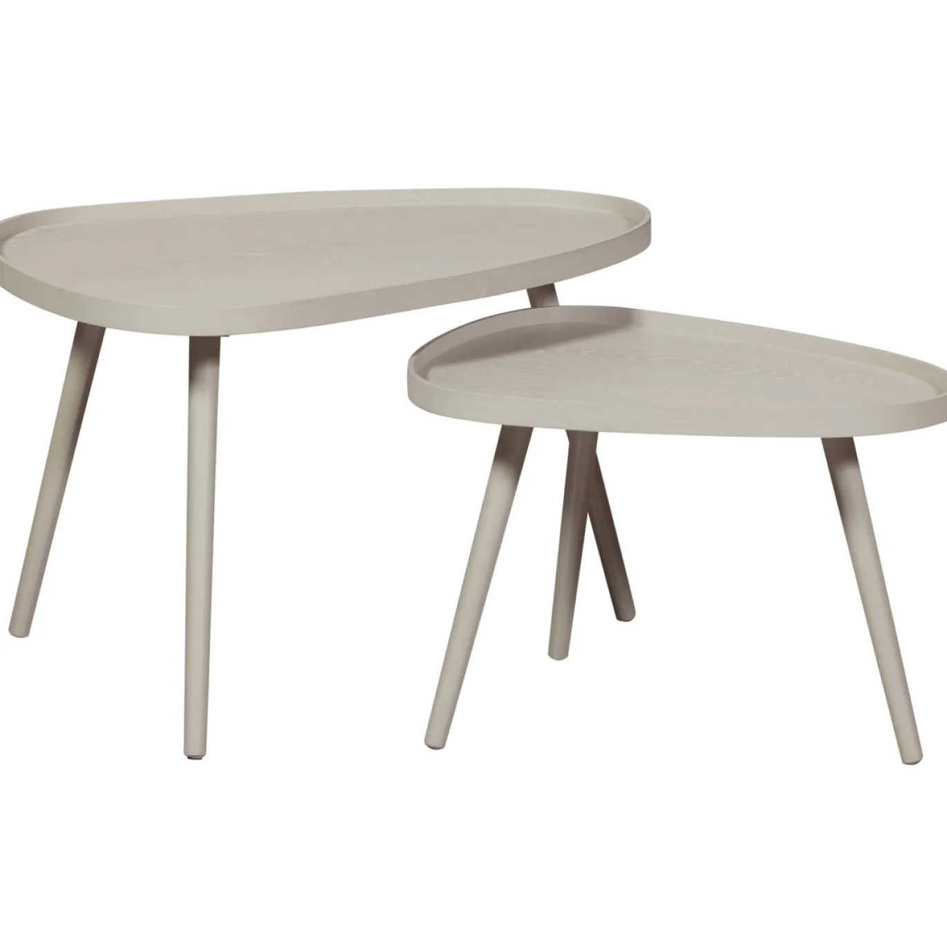 Woood Bijzettafel Nissa Zand Set Van 2