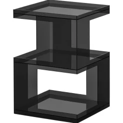 Woood Bijzettafel Noro Acryl Grijs