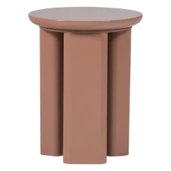 Woood Bijzettafel Orivo Hout Hoogglans Oudroze