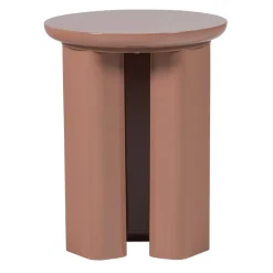 Woood Bijzettafel Orivo Hout Hoogglans Oudroze