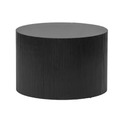 Woood Bijzettafel Sanne Rond Zwart