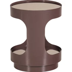 Woood Bijzettafel Sero Metaal Glas Bruin