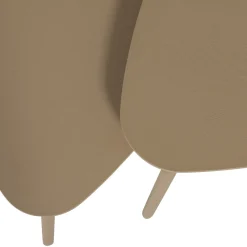 Woood Bijzettafels Nila Hout Zand Set van 2