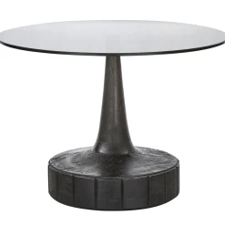 Woood Bijzettafel Soya Glas/Zwart