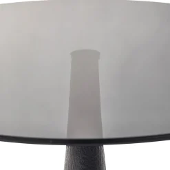 Woood Bijzettafel Soya Glas/Zwart