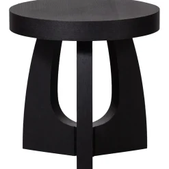 Woood Bijzettafel Tala Mdf Fineer Zwart 45xo45cm