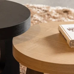 Woood Bijzettafel Tala Mdf Fineer Zwart 45xo45cm