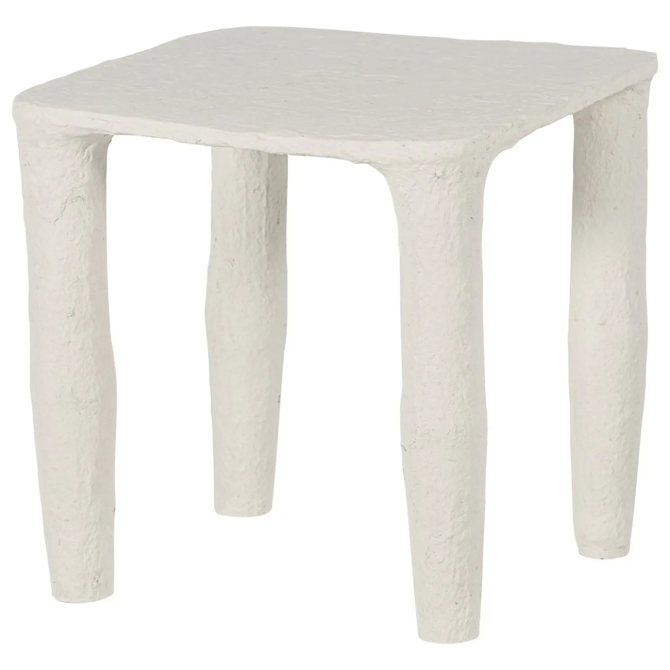 Woood Bijzettafel Vion Laag Papier Mache Off White