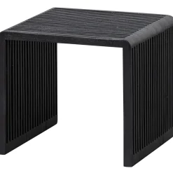 Woood Bijzettafel Willa Recycled Teak Zwart Set van 2