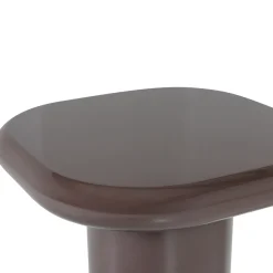 Woood Bijzettafel Zava Hout Hoogglans Donkerbruin