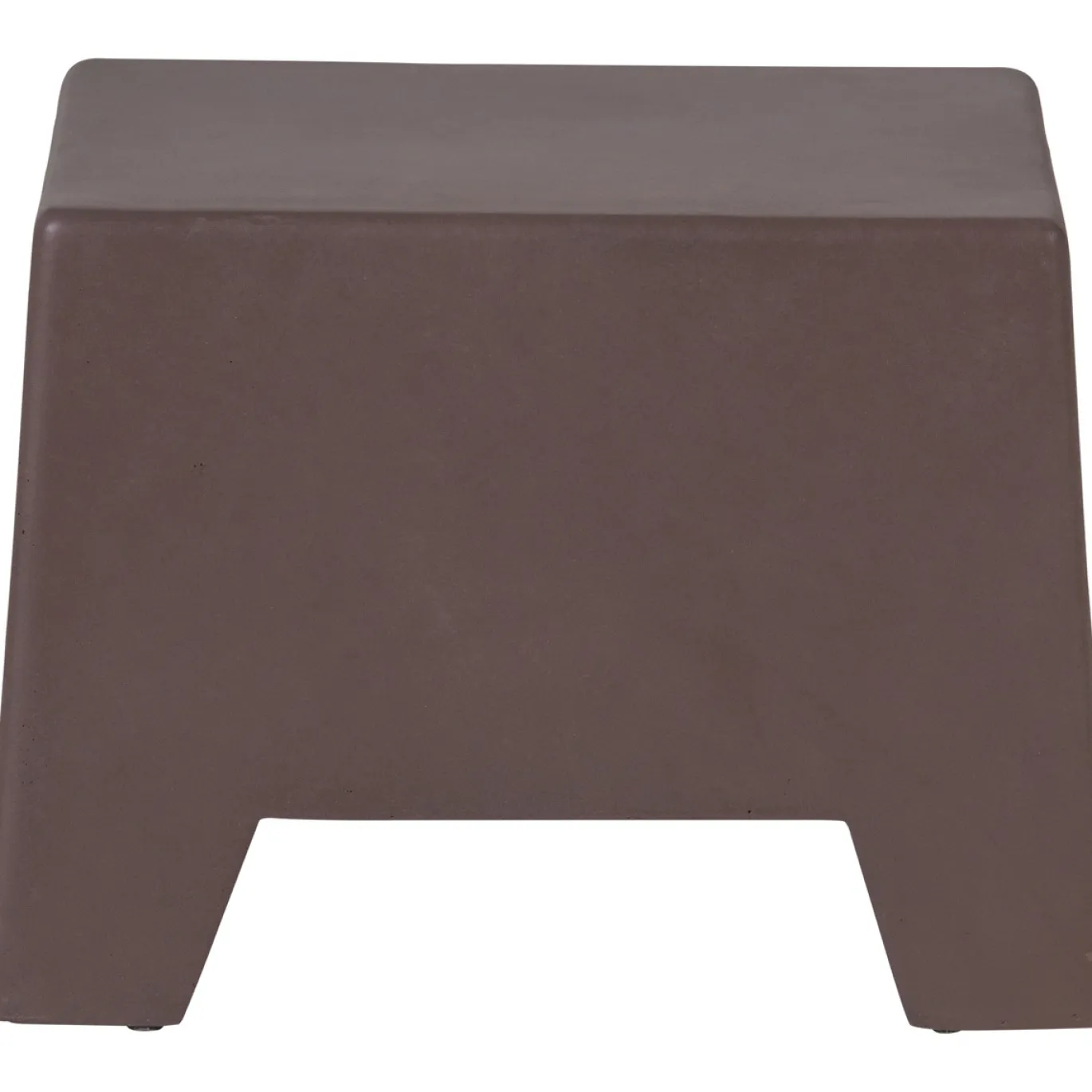 Woood Bijzettafel Zina Laag Cement Bruin