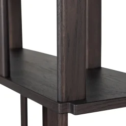 Woood Boekenkast Riss Eikenhout Mystic Brown 186x90cm