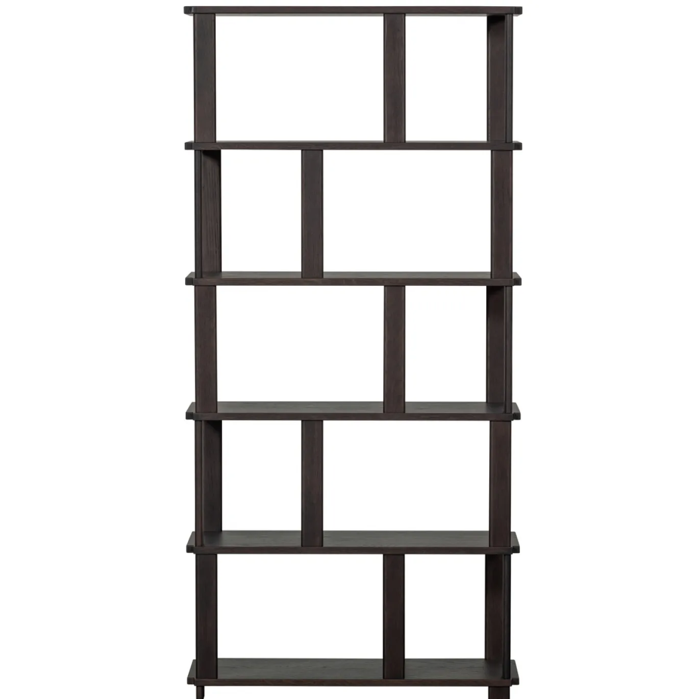 Woood Boekenkast Riss Eikenhout Mystic Brown 186x90cm