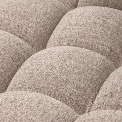 Woood Chaise Longue Allure Links Geweven Stof Bruin Melange