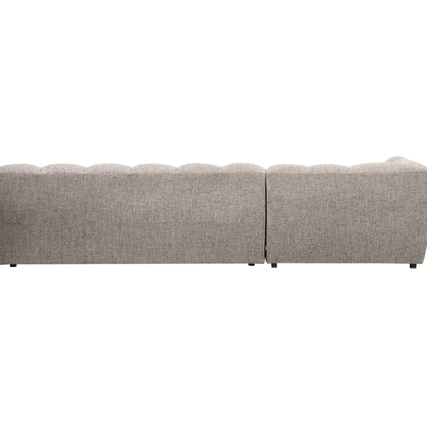Woood Chaise Longue Allure Links Geweven Stof Klei Melange