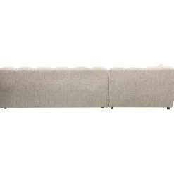 Woood Chaise Longue Allure Links Geweven Stof Naturel Melange