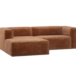 Woood Chaise Longue Bank Bean Links Chenille Velvet Terra