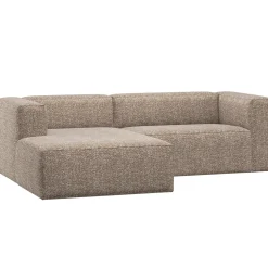 Woood Chaise Longue Bank Bean Links Lichtbruin Melange