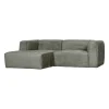 Woood Chaise Longue Bank Bean Links Structure Velvet Waterplant