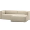 Woood Chaise Longue Bank Bean Rechts Beige Melange
