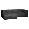 Woood Chaise Longue Bank Bean Links Ecoleer Zwart