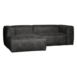 Woood Chaise Longue Bank Bean Links Ecoleer Zwart