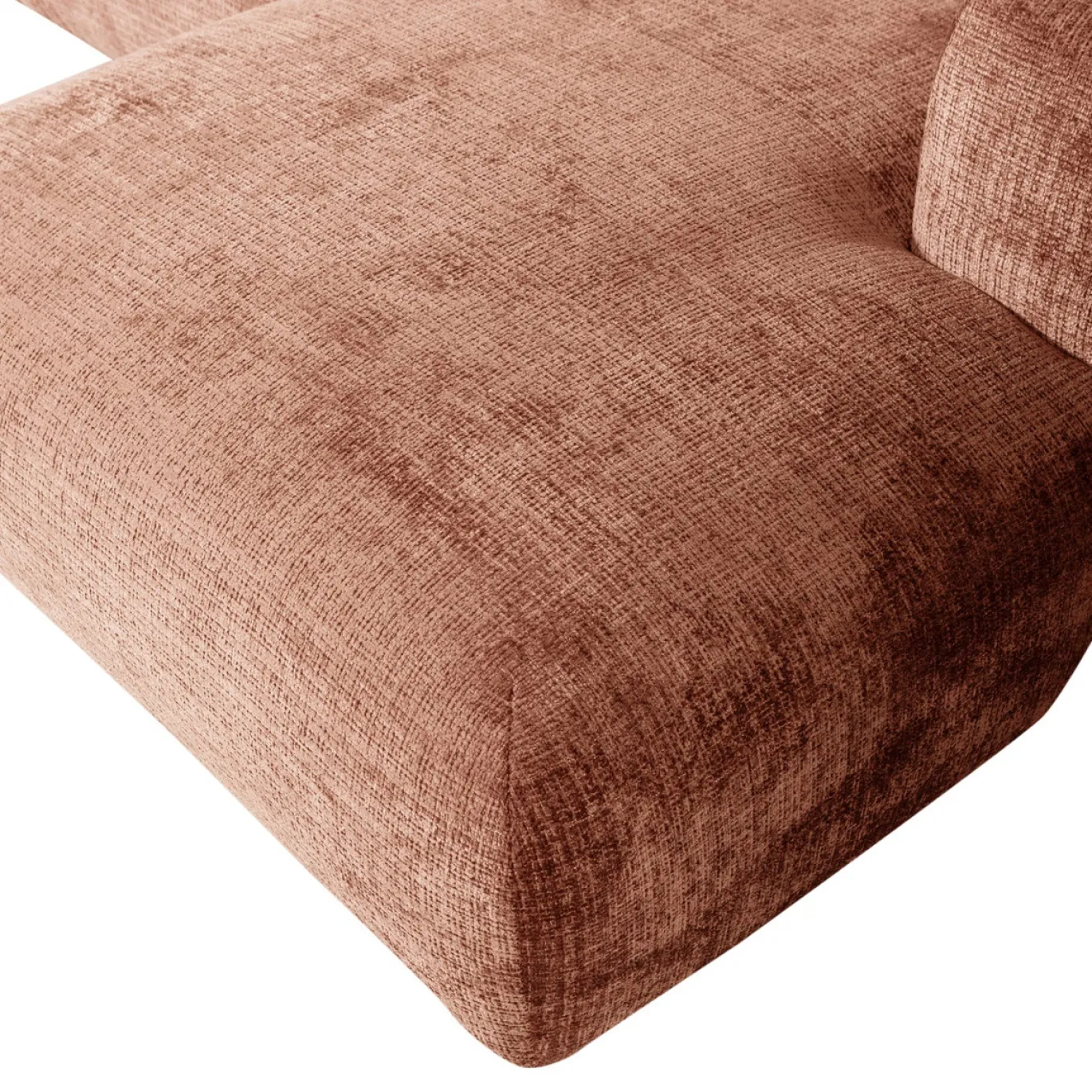 Woood Chaise Longue Bank Cloud Rechts Chenille Terra