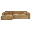 Woood Chaise Longue Bank Cloud Links Chenille Honinggeel