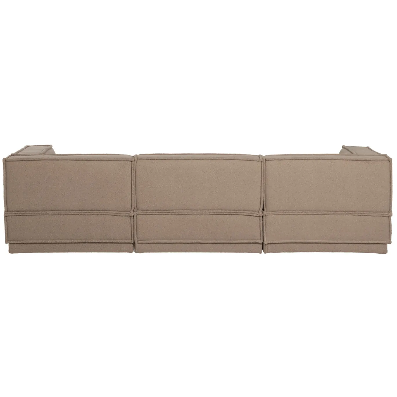 Woood Chaise Longue Bank Manu Links Teddy Taupe